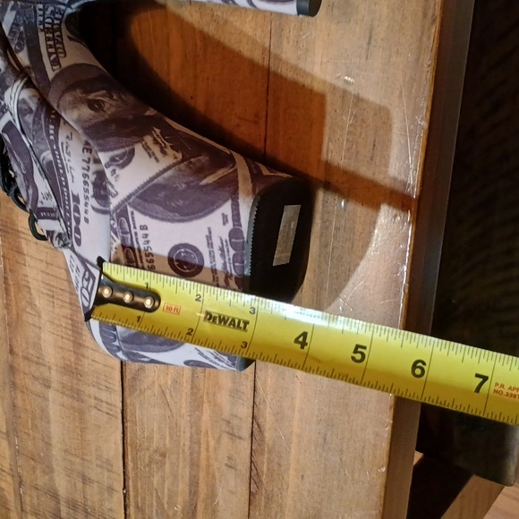 Pleaser Women's Money Print Heeled Boots - Picture 5 of 5